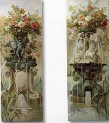 unknow artist Floral, beautiful classical still life of flowers.098 oil painting reproduction